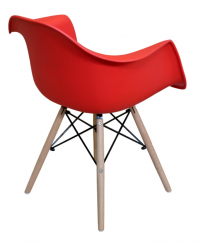 Jedálenská stolička DUO – plast, kov/masív buk, viac farieb