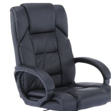 Kancelářské křeslo SIEMO — PU kůže, černá Kondela