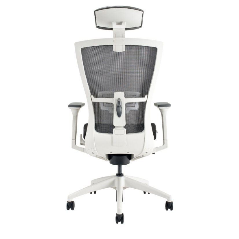 Kancelárske kreslo na kolieskach Office More MERENS WHITE SP – s podrúčkami a opierkou hlavy - Čalúnenie Merens: Zelená BI 203