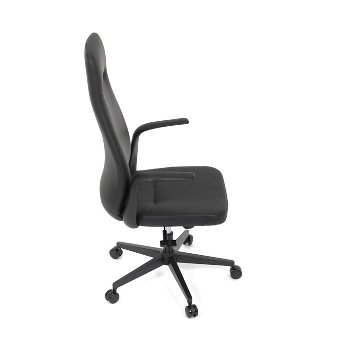 Kancelářské křeslo ORBIT – černá ekokůže s houpacím mechanismem Autronic