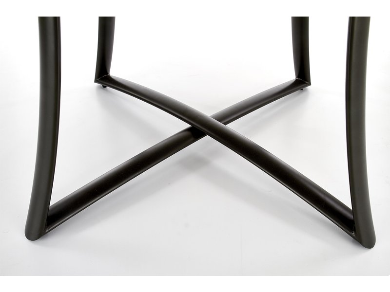 Jídelní kulatý rozkládací stůl MORETTI –? 118x118x76 (+30), dub/antracit Halmar