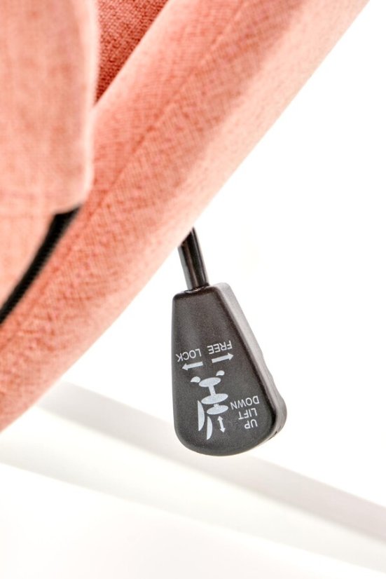 Kancelárska otočná stolička FALCAO — látka, ružová