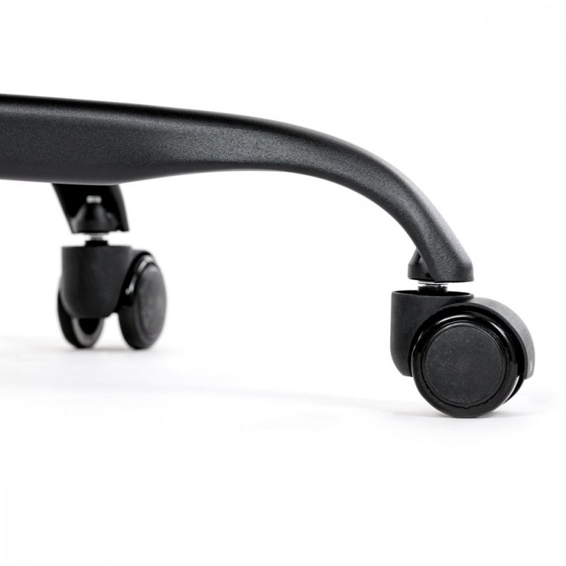 Kancelárske kreslo CYRUS — kov, ekokoža, modrá