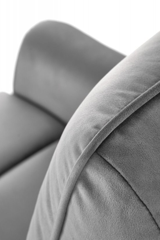 TV kreslo SEMIR s elektrickým polohovaním - látka, šedá