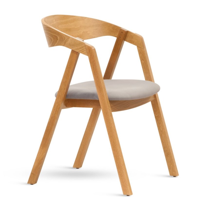 Křesílko GURU odstín dub látka – čalouněný sedák v několika barevných variantách