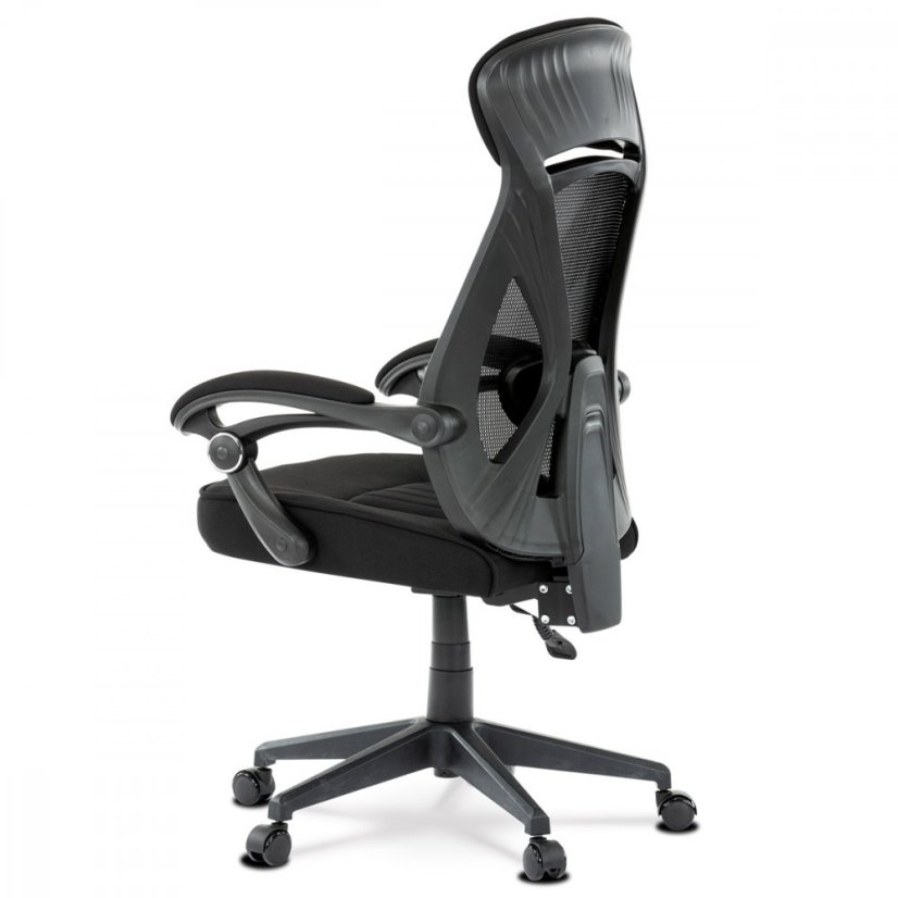 Kancelárska ergonomická stolička FOREX – látka, sieť, čierna