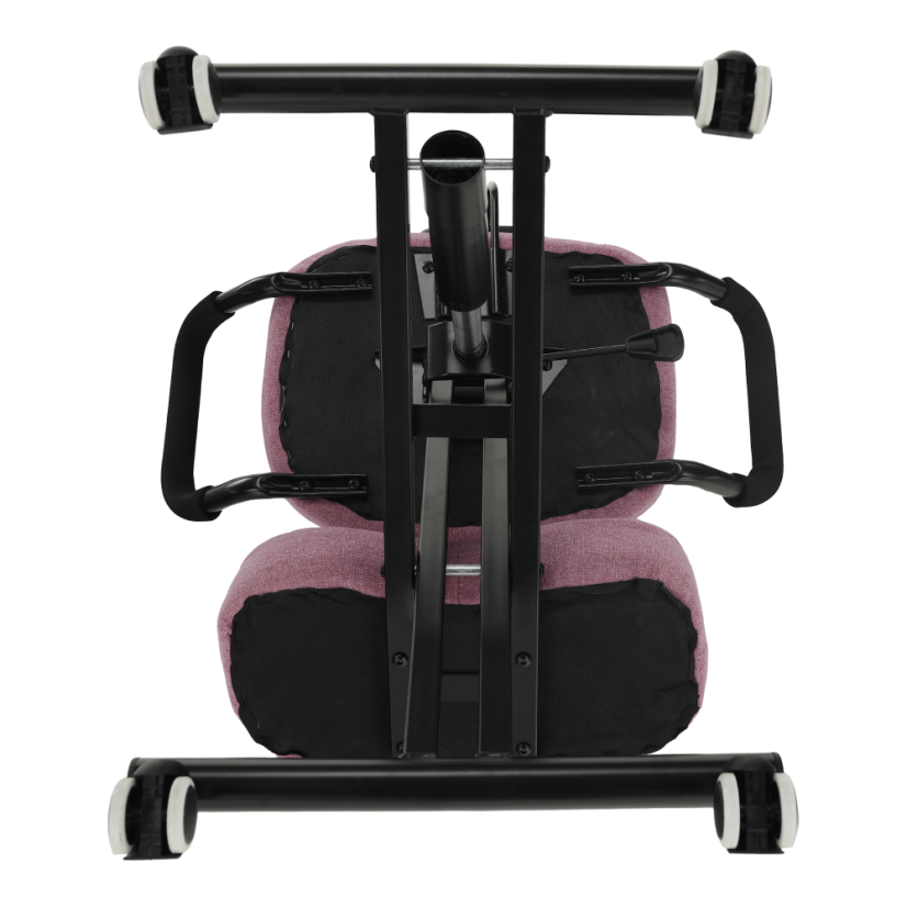 Ergonomická kľakačka RUFUS – ružová/čierna z kovu