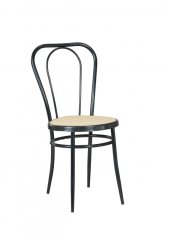 Jedálenská stolička MARLEY — kov, čierna