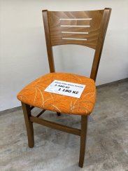 Dřevěná jídelní židle Stima VERONA – rustikal / oranžová (vzorek z prodejny)