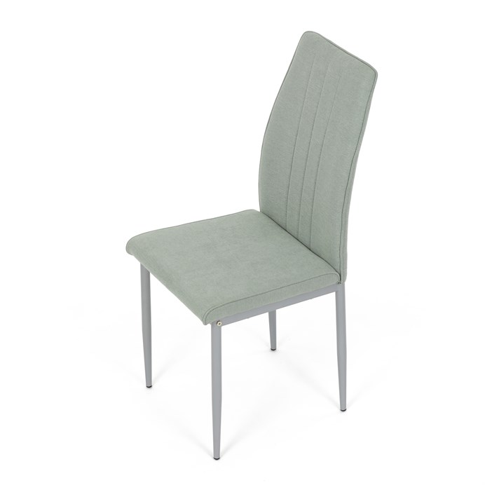 Jedálenská stolička LENA Autronic - zelená s šedými kovovými nohmi
