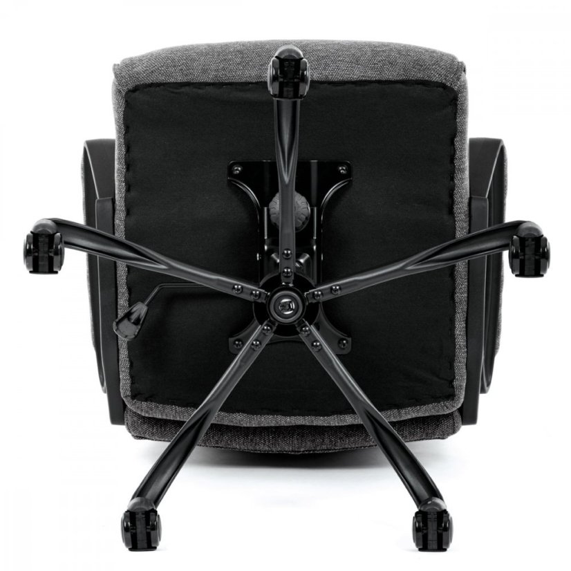 Kancelárske kreslo EZRA — kov, látka, sivá