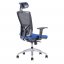 Kancelářská ergonomická židle Office Pro HALIA MESH SP – s podhlavníkem, více barev - Čalounění Halia: Šedá 2625