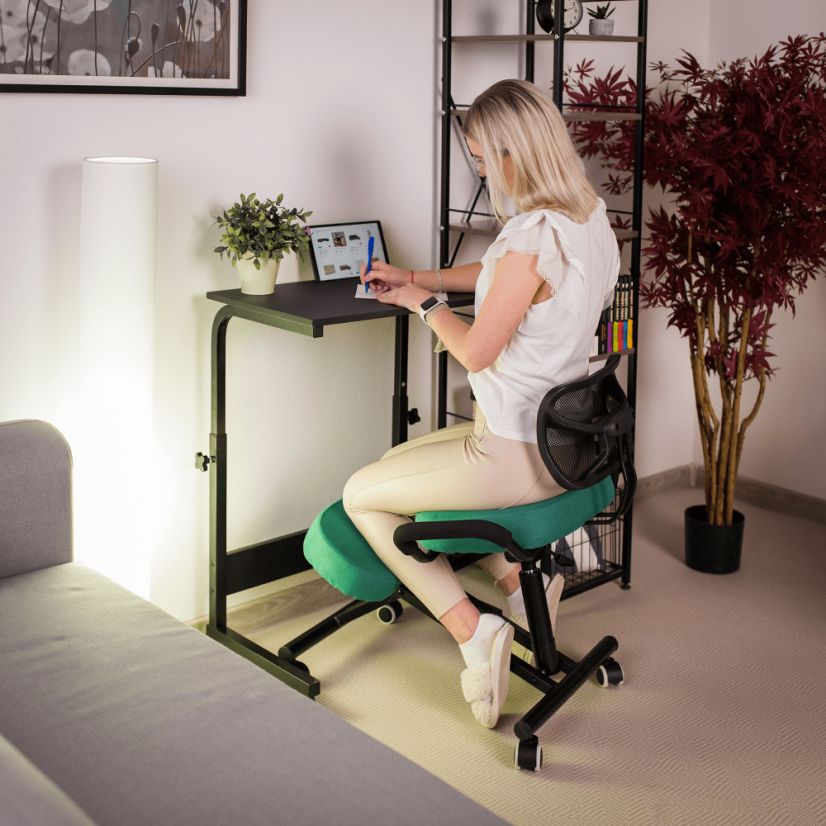 Ergonomická kľačadlo RUFUS – zelená látka