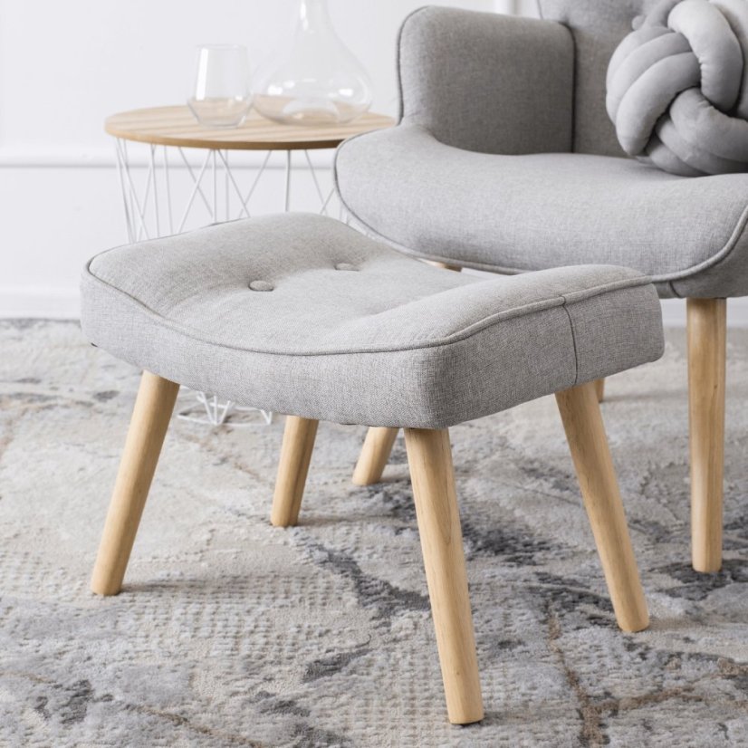 Elegantné šedé kreslo LOZANO 2 pre moderné interiéry