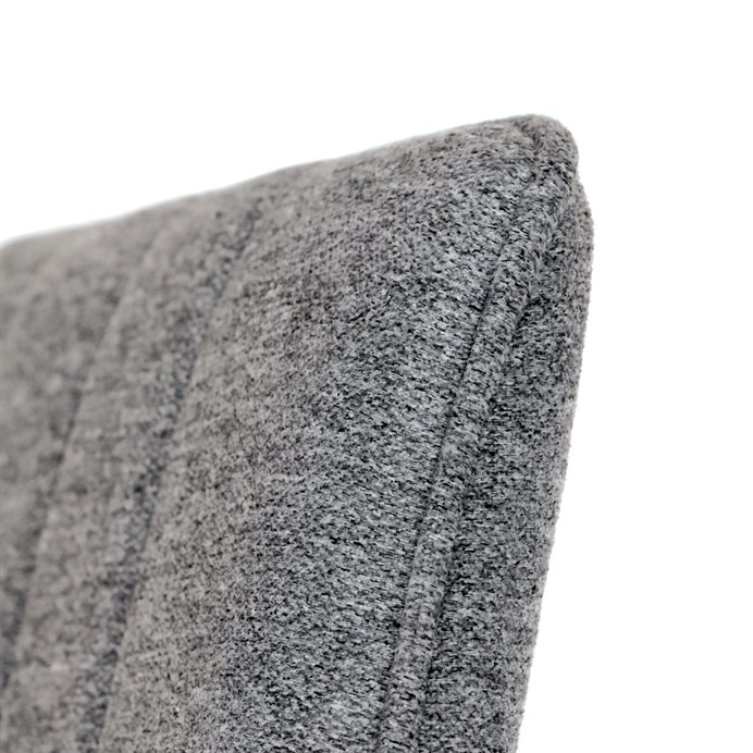 Industriální jídelní židle LENA Autronic – šedá látka, kovové nohy