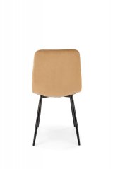 Jedálenská stolička TIMO — kov, látka, béžová