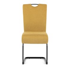 Štýlová žltá jedálenská stolička NIKA s látkou Autronic