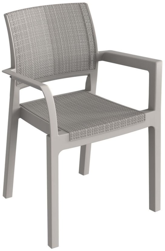 ALBA plastové křeslo - šedá