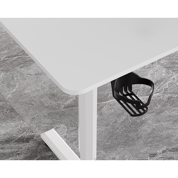 Elektricky výškově nastavitelný stůl HIGHLANDER - 120 cm, bílá