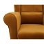 Relaxační křeslo ušák s taburetem ASTRID —  dřevo/látka, více barev
