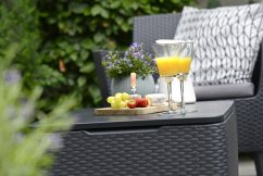 Zahradní set SALEMO balcony — umělý ratan, více barev