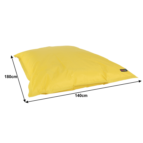 Sedací polštář GETAF — 140×180, látka, více barev - Barevné provedení GETAF: Žlutá