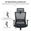 Kancelárska ergonomická stolička JERRY — čierna, nosnosť 150 kg