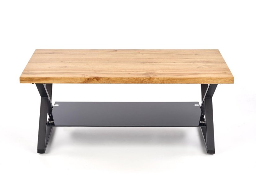 Konferenční stolek XENA  – MDF, sklo Halmar