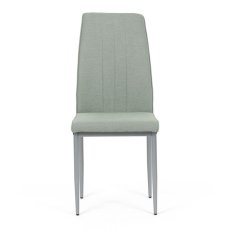 Jídelní židle LENA Autronic - zelená s šedými kovovými nohami