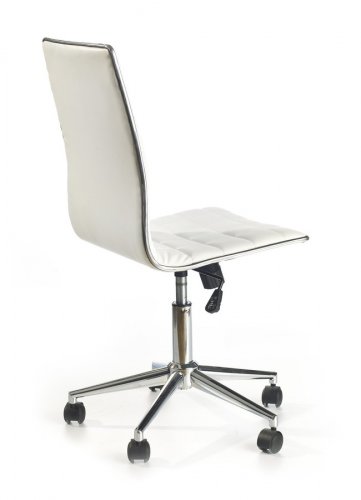 Kancelářská otočná židle TIROL — ekokůže, více barev - Čalounění TIROL: Bílá