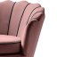 Designové křeslo ANGELO — samet, růžová Halmar