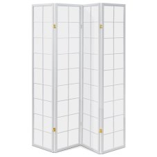 Paraván PARVIO 4D Smrek a Textília, Biely Matný Lak Autronic