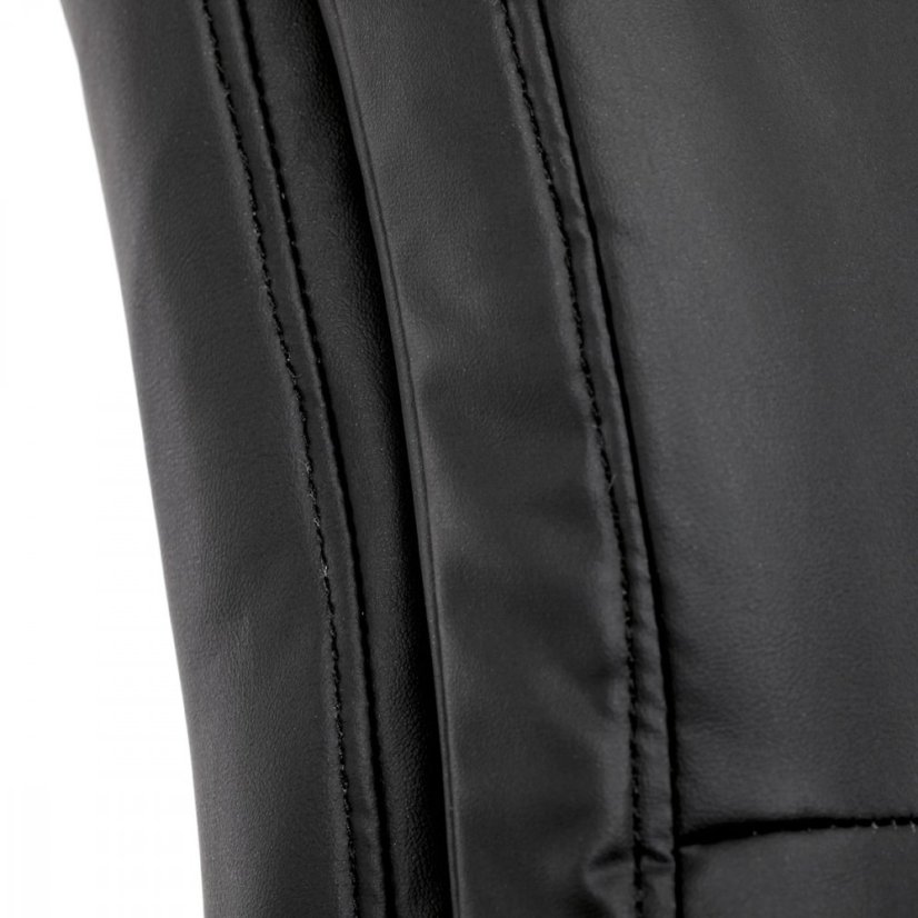 Kancelářské křeslo HOLMES — kov, ekokůže, černá Autronic