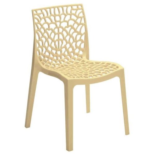 Jídelní plastová židle Stima GRUVYER – bez područek, více barev - Barva plastu Stima: Avorio