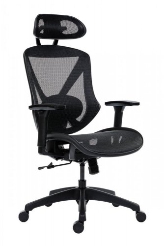 Kancelářská ergonomická židle Antares SCOPE — černá, nosnost 130 kg