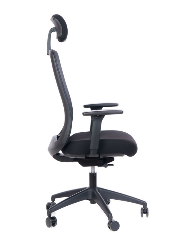 Kancelářská ergonomická židle Sego BARRA — síť, černá Sego