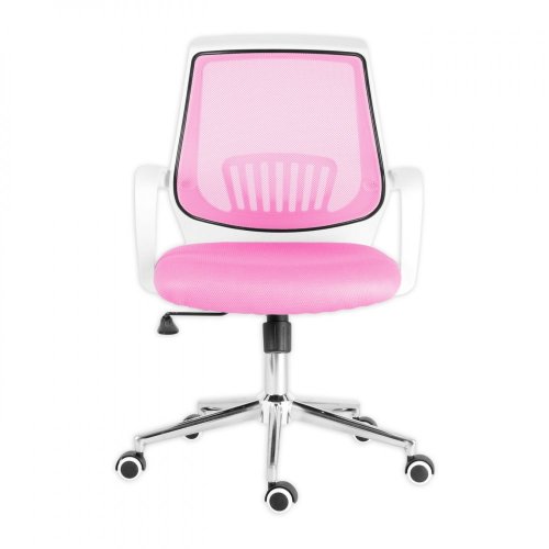 Otočná kancelářská židle LUISA – látka, růžová
