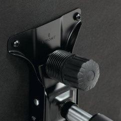 Kancelářské křeslo HOLMES — kov, ekokůže, modrá Autronic