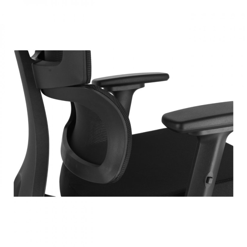 Kancelárska ergonomická stolička NERO XXL — čierna, nosnosť 150 kg