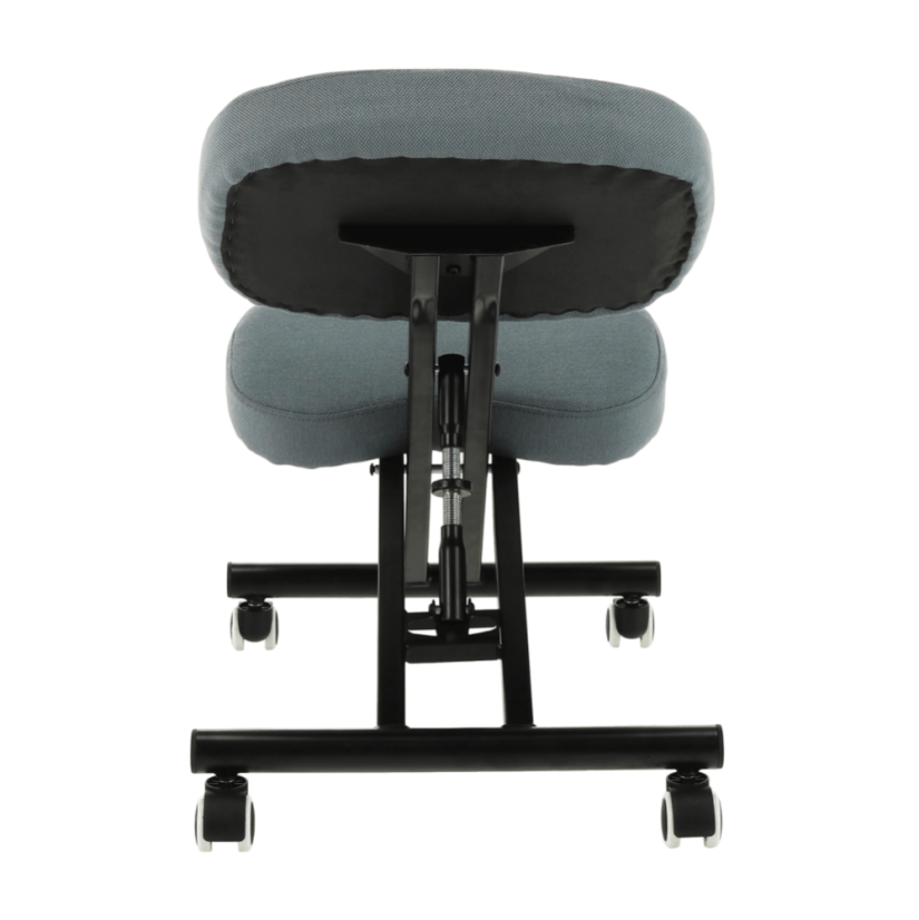 Ergonomická kľačka KILIAN – svetlosivá/čierna, látkový povrch