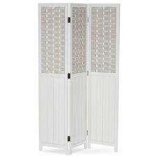 Elegantný biely paraván LIVARO z masívu pre moderné interiéry Autronic