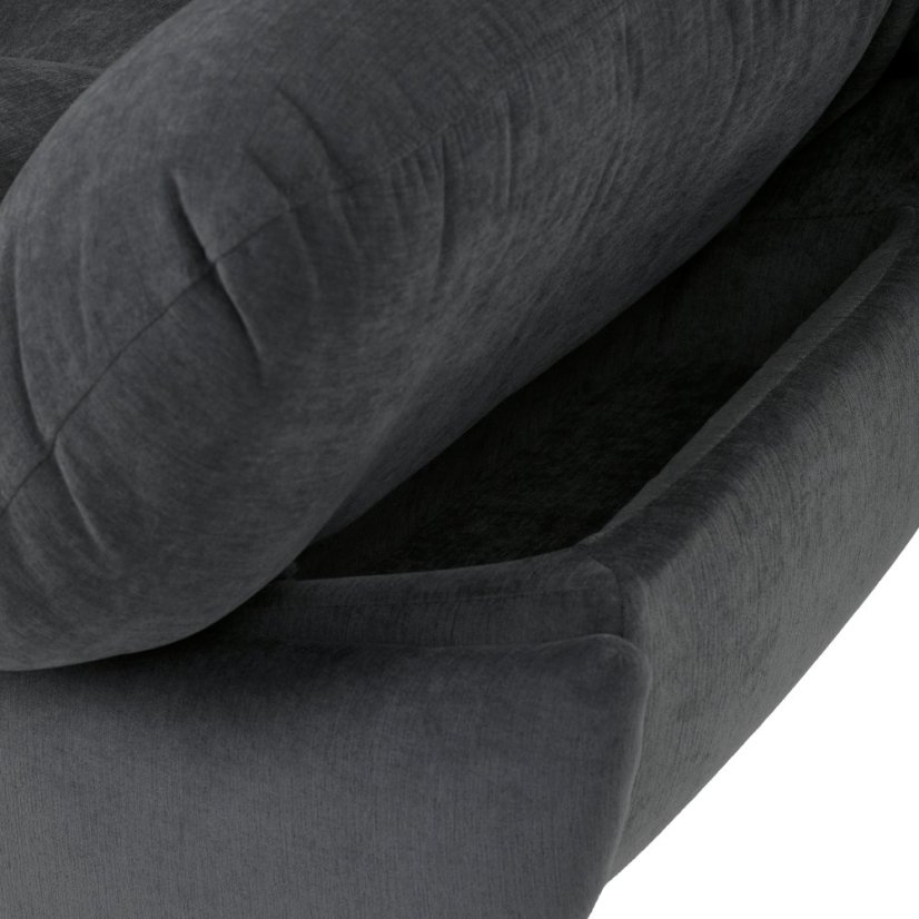 TV polohovací křeslo s elektrickým zabudovaným ovládáním LUMIO  — šedá látka, nosnost 160 kg Autronic