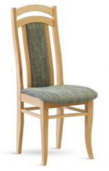 Jídelní čalouněná židle Stima AIDA – látka cappuccino, více barev moření