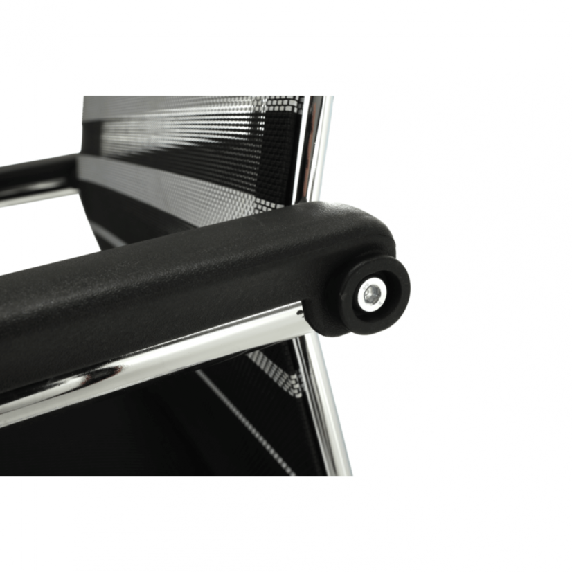 Konferenčná stolička ESIN - sieť/látka, viacfarebná - Farbové varianty ESIN: Hneda/čierna