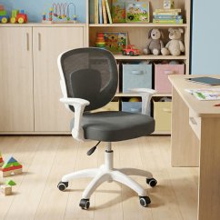 Dětská výškově nastavitelná židle AERO – šedá síťovina Autronic
