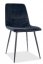 Jedálenská stolička MILA — kov, látka, čierna / viac farieb - Barevné varianty MILA: Čierna