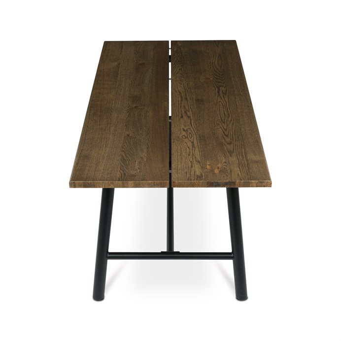 Jídelní stůl TABLON (180x90 cm / 220x90 cm) — masiv, hnědá