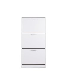 Výklopný botník CORVI — biela