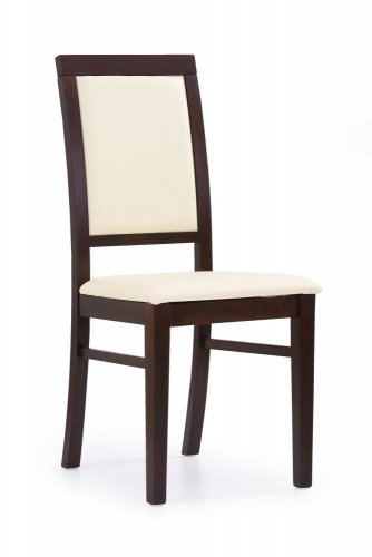 Jídelní židle SYLWEK – masiv, látka, více barev - čalounění SYLWEK: dub sonoma / šedá