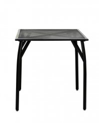 Stůl CORONEL — 70×70 cm, černý kov